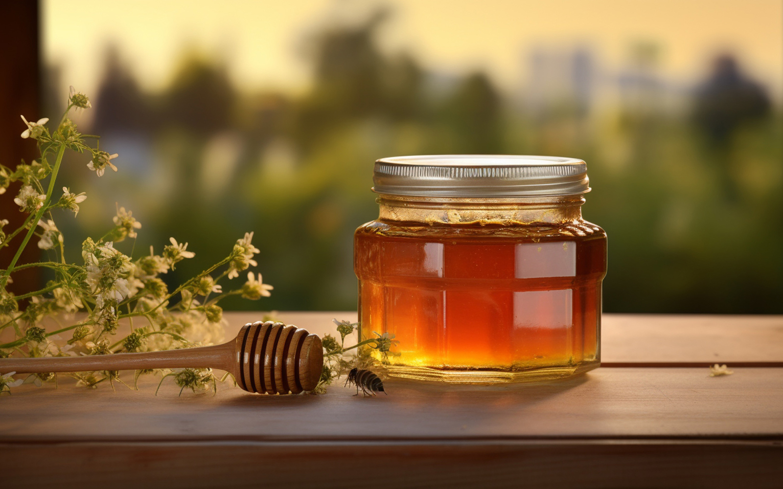 Mật ong lấy tại trang trại mật ong doanh hà